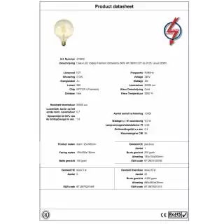 Ampoule LED globe verre clair filament / culot E27