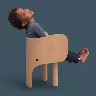 Chaise ELEPHANT en forme d'éléphant - Mobilier EO Danemark