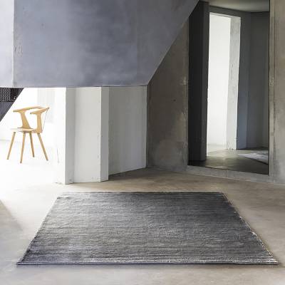 Tapis BAMBOO Fibre de bambou / Gris clair