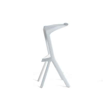 Plank / Tabouret haut de bar MIURA / Blanc / H.78 cm