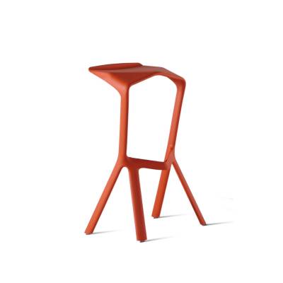 Tabouret haut extérieur MIURA / Orange / H.78 cm - Plank