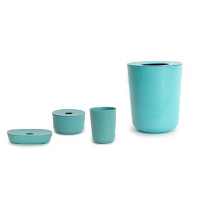 Set de Salle de Bain BANO bleu turquoise - Ekobo