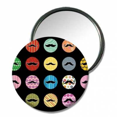  Miroir de poche «Belles moustaches!!!»