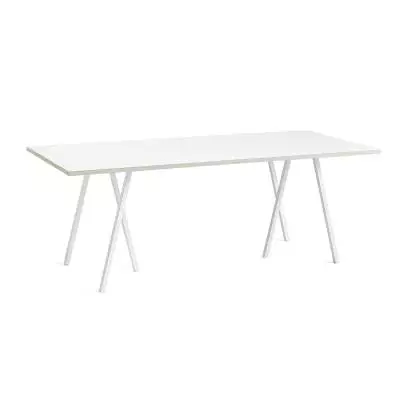 Hay / Table + renfort LOOP STAND / Blanc / 4 dimensions