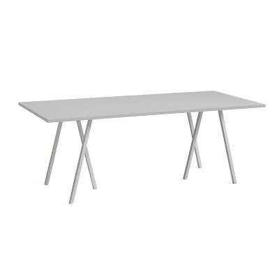 Hay / Table + renfort LOOP STAND / Gris / 4 dimensions