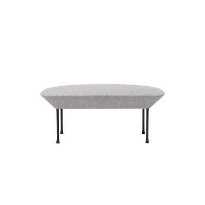 Pouf OSLO / gris et piètement noir + 3 coloris