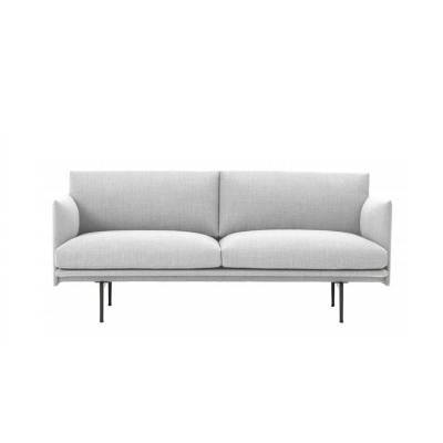 Canapé OUTLINE SOFA / 2 ou 3 places / tissu Kvadrat / gris blanc + 5 coloris