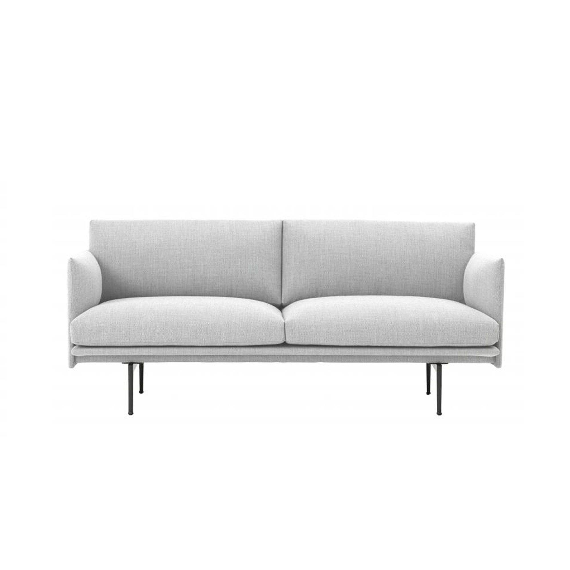  MUUTO  Canap   2 ou 3 places OUTLINE SOFA  tissu gris 