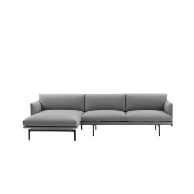 Canapé d'angle / OUTLINE SOFA / Tissu Kvadrat / Gris + 1 couleur