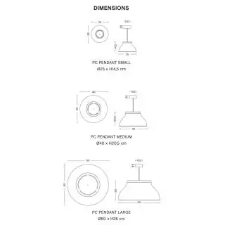 Suspension LED PC en aluminium / Vert / Hay