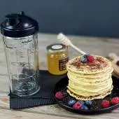 Shaker en verre Miam : pour crêpes, gaufres et pancakes 600 ml