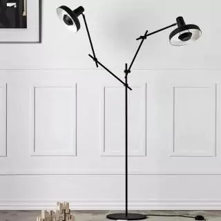 Lampadaire duo AR-F2 / H. 176 cm / Noir ou Blanc