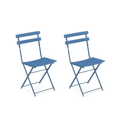 Lot de 2 chaises de jardin ARC EN CIEL / 8 coloris