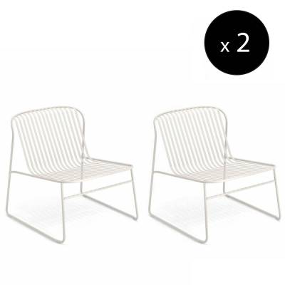 Lot de 2 chauffeuses outdoor RIVIERA / H. 69 cm / 6 coloris