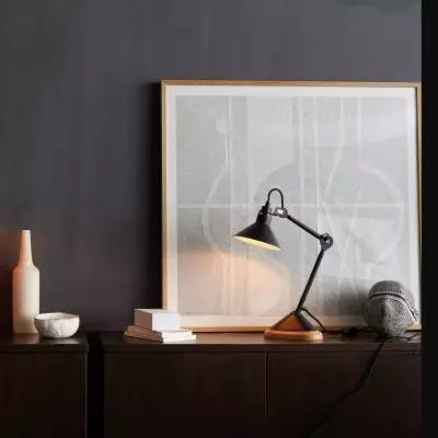 Lampe de chevet noire pour chambre d'hôtel ou la maison