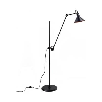 Lampadaire GRAS N°215 / H. 1,35 m / Noir / Int Bronze