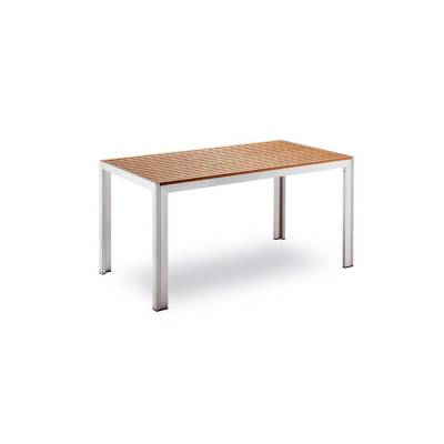 Table de jardin BAVARIA / L. 1,50 m / Bois et Gris