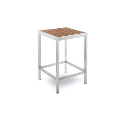 Table haute outdoor BAVARIA / H. 1,10 m / Bois et Gris