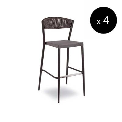 Tabouret outdoor DUKE / H. 1,13 m / Anthracite