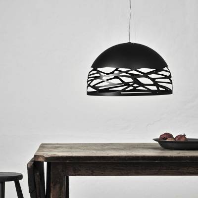 Suspension Large KELLY demi-sphère / Noir / Lodes – Studio Italia