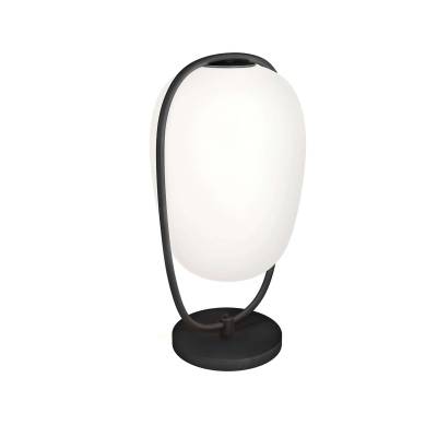 Lampe à poser LANNA en verre / Noir / Kundalini