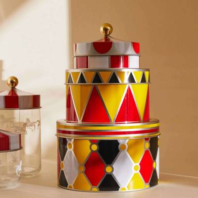 Set de 3 boîtes de rangement CIRCUS / Métal / Alessi