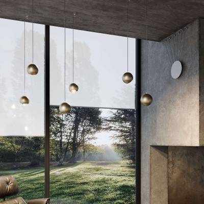 Suspension LED SPIDER / Champagne / Lodes – Studio Italia