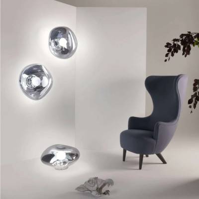 Applique ou plafonnier MELT / Chrome / Tom Dixon