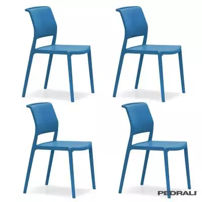 Chaise ARA 310 / Intérieur - Extérieur / Bleu / Pedrali