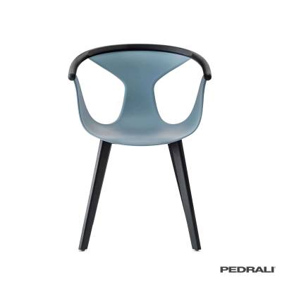 Chaise FOX 3725 – Salon / Bleu - Frêne Noir / Pedrali