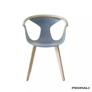 Chaise FOX 3725 – Salle à manger / Bleu-Frêne / Pedrali