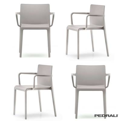 Fauteuil design VOLT 675 / Gris Anthracite / Pedrali