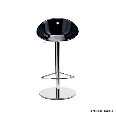 Tabouret pivotant GLISS 970 / Noir - Chrome / Pedrali