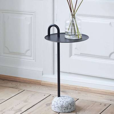 Table d'appoint BOWLER / ø 36 cm / Acier / Noir / Hay