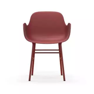 Fauteuil fixe FORM / Rouge / Piétement métal / Normann Copenhagen