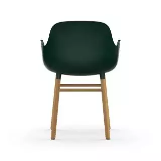 Fauteuil fixe FORM / Vert / Piétement chêne / Normann Copenhagen