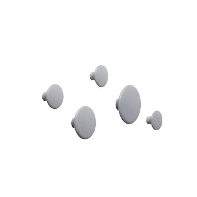 Patères THE DOTS Muuto / Lot de 5 / Bois gris / Muuto