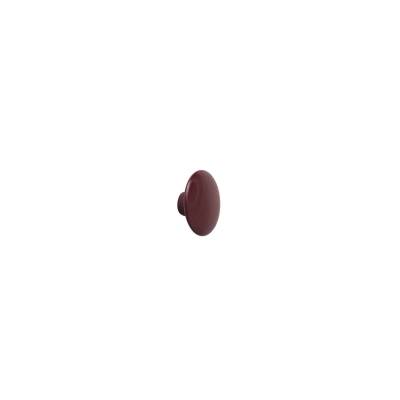 Patère THE DOTS XS Muuto / Ø 6,5 cm / Bois bordeaux