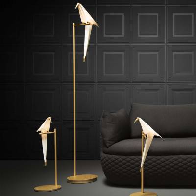 Lampadaire PERCH / H.1,64 m / Acier / Blanc / Moooi