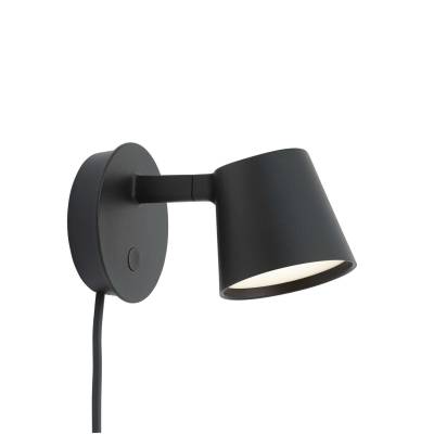 Applique TIP LED / H. 9,5 cm / Alu / Noir / Muuto