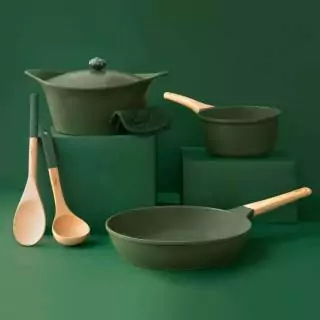 Casserole INCROYABLE - 20 cm / Fonte / Vert / Cookut