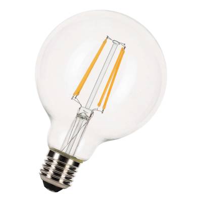 Ampoule G95 Dimmable-Variable LED / Culot E27 / ø 95 mm / 8 W / Transparent / MF & Lux