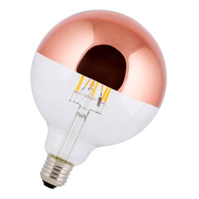 Ampoule G125 Dimmable-Variable LED / Culot E27 / ø 12,5 cm / 8 W / Or - Rose / MF & Lux