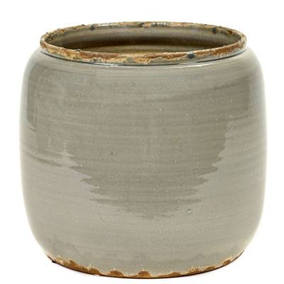 Cache Pot De Plante GLAZED SHADES COSTA / L / Terre Cuite / Blanc / Serax