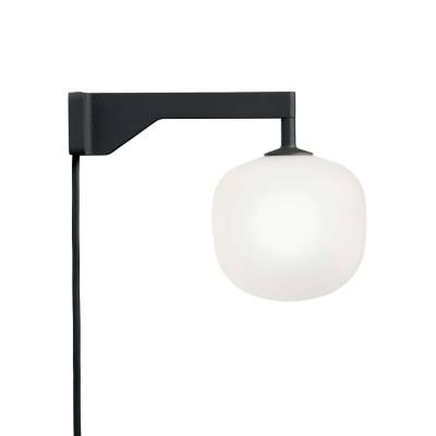 Applique RIME / H. 16,2 cm / Verre Et Cable Noir / Muuto