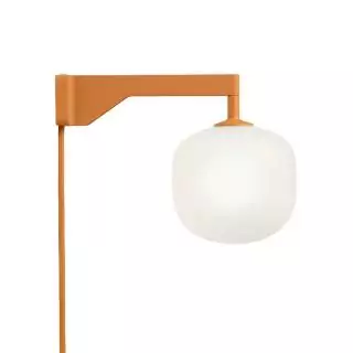 Applique RIME / H. 16,2 cm / Verre Et Cable Orange / Muuto