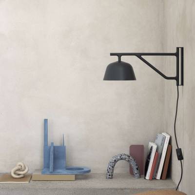 Applique AMBIT / H. 19,5 cm / Alu / Noir / Muuto