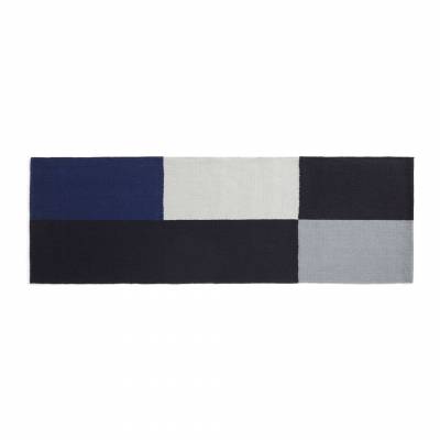 Tapis FLAT WORKS / Noir et Bleu