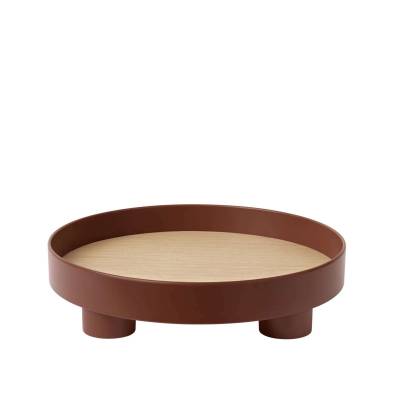 Plateau PLATEFORM TRAY / Ø 30 x H. 7,2 cm / Bordeaux