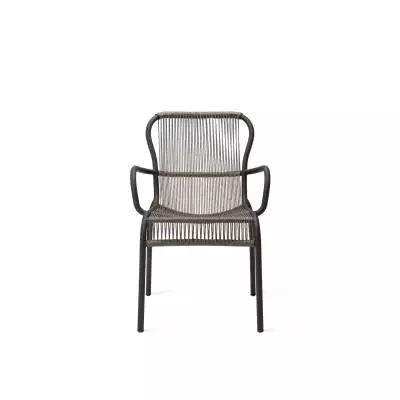 Chaise de jardin LOOP / H. assise 46 cm / Corde Polypropylène / Gris / Vincent Sheppard